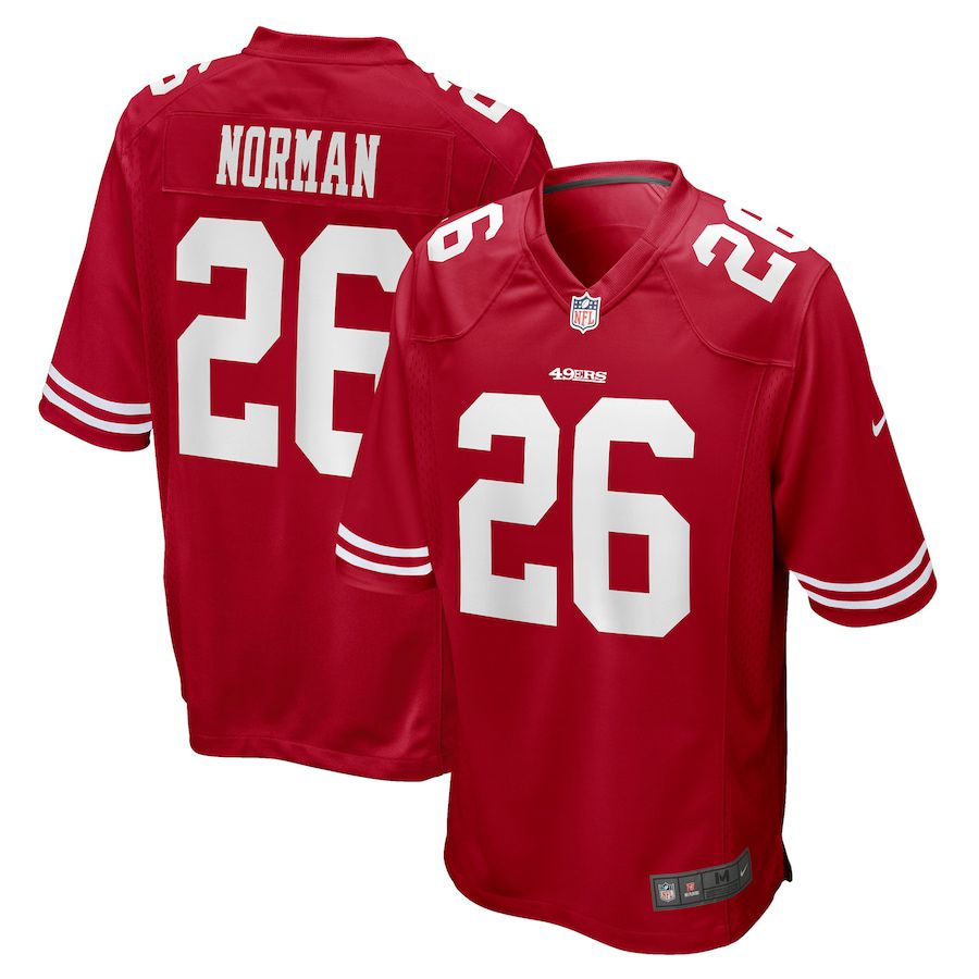 Men San Francisco 49ers #26 Josh Norman Nike Scarlet Game Player NFL Jersey